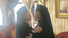 Патриарх Варфоломей впервые посетил бывшего патриарха Иерусалимского