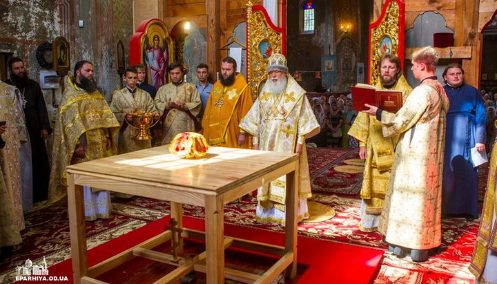 Овящение храма в честь Покрова Божией Матери в селе Староказачье