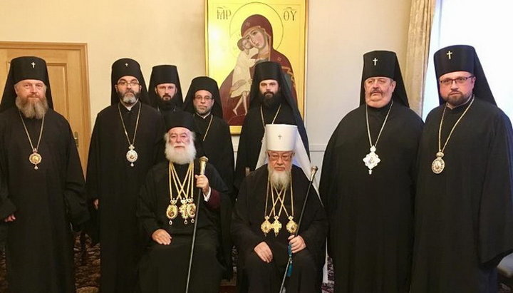 Patriarch Theodore II of Alexandria and All Africa and Metropolitan Sawa of Warsaw and All Poland