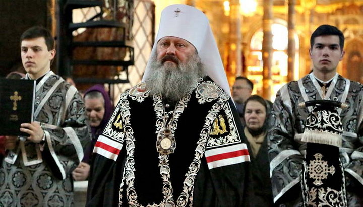The abbot of the Kiev-Pechersk Lavra Metropolitan Pavel of Vyshgorod and Chernobyl