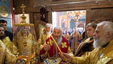 His Beatitude Metropolitan Onuphry consecrates church in Vyshneve