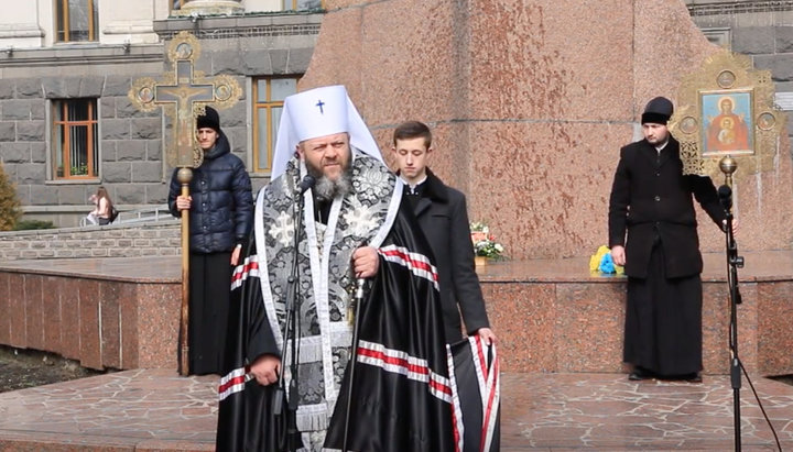 «Митрополит» Луцький і Волинський ПЦУ Михайло Зінкевич. Фото: YouTube
