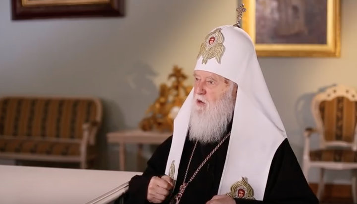 Глава УПЦ КП Філарет Денисенко. Фото: YouTube