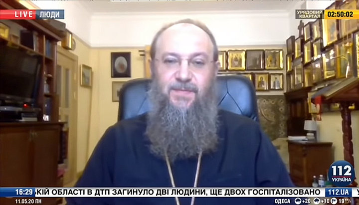 Митрополит Бориспольский и Броварской Антоний (Паканич). Фото: скриншот видео на канале «112 Украина»
