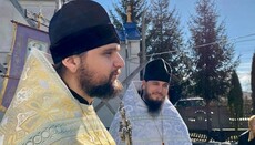 Общину УПЦ в Михальче со словами поддержки посетил о. Александр Клименко