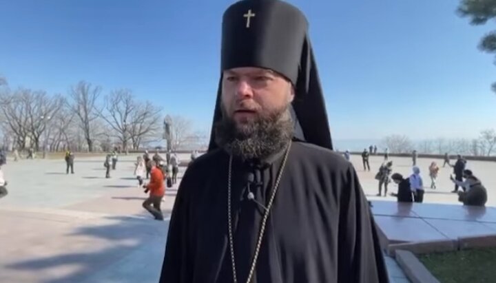 Архиепископ Южненский Диодор. Фото: скриншот видео facebook-страницы Одесской епархии.