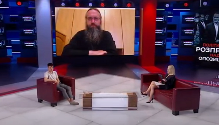 Metropolitan Clement on “Pershyi Nezalezhnyi” TV channel. Photo: a screenshot of the video of the “1Kozak” Youtube channel