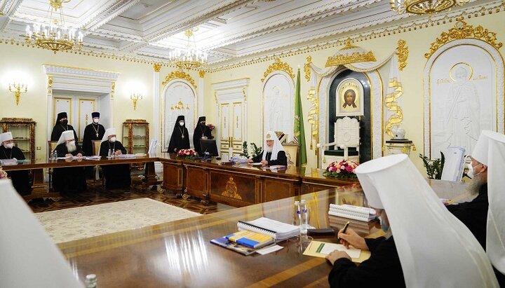 Заседание Священного Синода Русской Православной Церкви. Фото: foto.patriarchia.ru