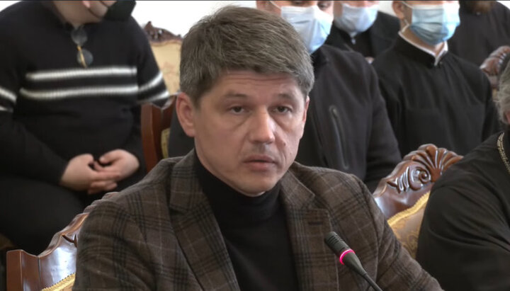 MP and "cyborg" Andrey Sharaskin. Photo: a screenshot of the broadcast Zhyve.tv
