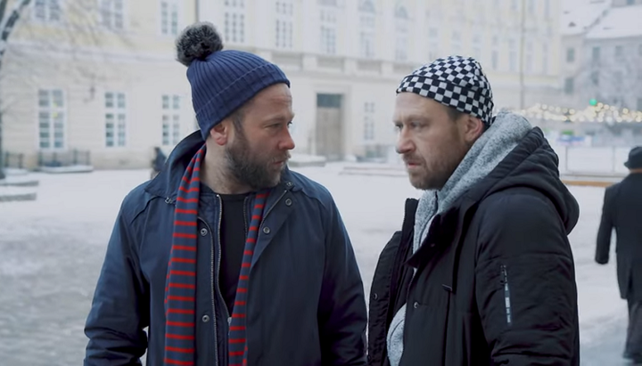 "Drunk and ignorant": this is how the authors of the video present people celebrating Christmas on January 7. Photo: a screenshot of the video on the YouTube channel "Bohdan Pankevich BLOG".