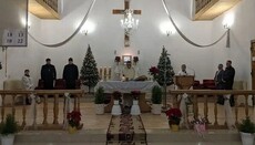 In Dubno, OCU "priests" take part in divine service of RCC and UGCC