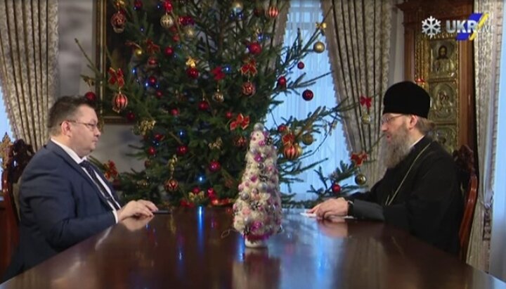 Metropolitan Anthony (Pakanich) in the program "The Word of the Hierarch". Photo: screenshot of the youtube channel UkrLive