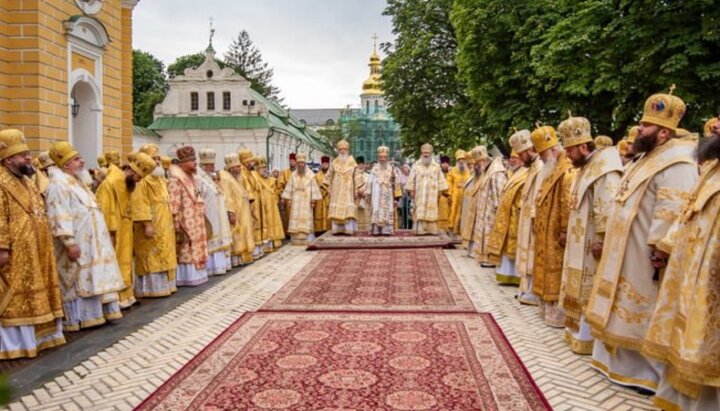 Всенощное бдение в Киево-Печерской лавре 27 июля 2022 года. Фото: news.church.ua