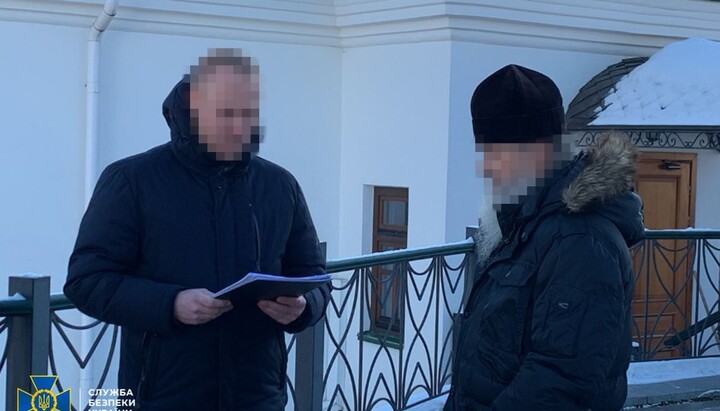СБУ повідомила про підозру лаврському ієромонаху. Фото: пресслужба відомства