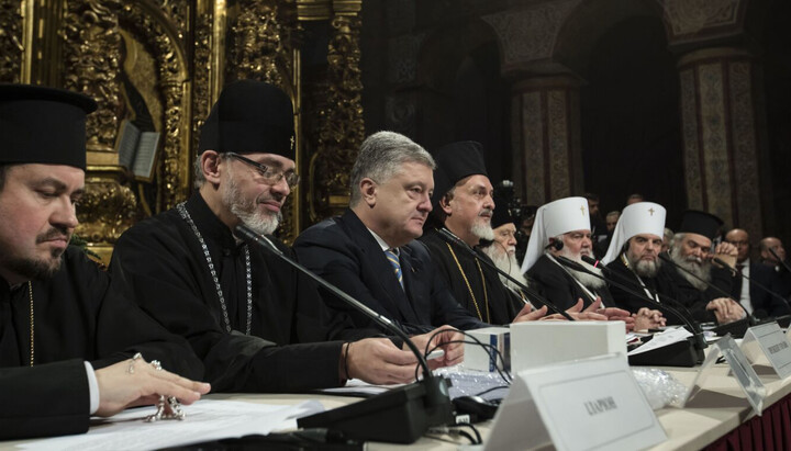 "Unification Council" of the OCU in St. Sophia Cathedral. Photo: president.gov.ua
