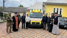 Буковинские общины УПЦ приобрели машину скорой помощи для воинов в Бахмуте