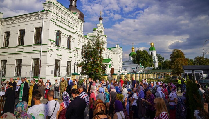 A moleben at the Kyiv-Pechersk Lavra. Photo: Telegram channel "Myriany"