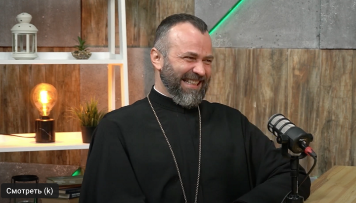 The exarch of the Phanar, Bishop Michael (Anishchenko) of Comana. Photo: a screenshot of the YouTube channel "Spiritual Front"