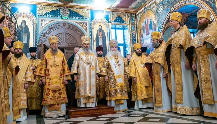 Литургия в Киево-Печерской лавре. Фото: news.church.ua