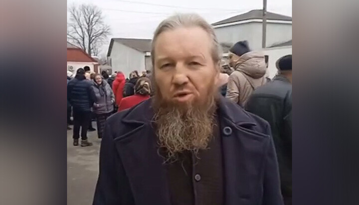 Настоятель Димитрієвської громади УПЦ протоієрей Борис Ковальчук. Фото: «Дозор»