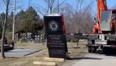 A memorial to SS "Galicia" soldiers dismantled at cemetery in Canada