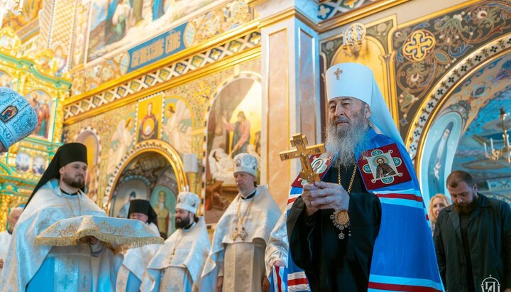 Лазарева суббота в храме преподобного Агапита Печерского. Фото: УПЦ