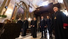 В Риме Елена Зеленская помолилась в кафедральном соборе УГКЦ