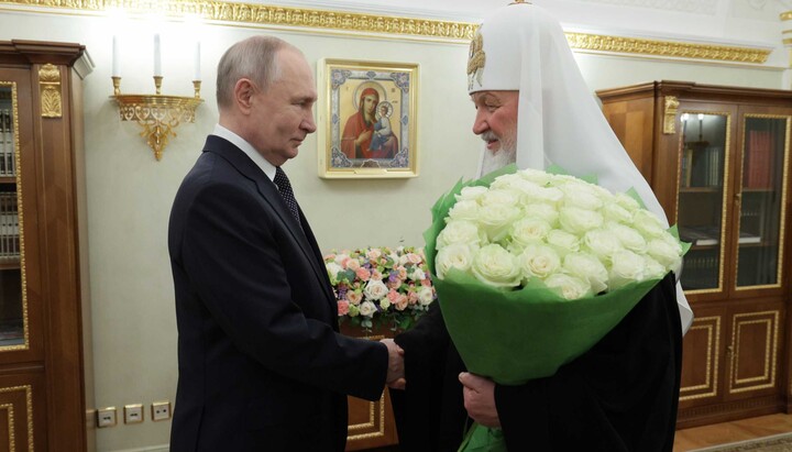 Putin and Patriarch Kirill regularly exchange holiday greetings. Photo: ROC website