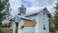 У Дружбі на Сумщині відновлюють пошкоджений обстрілами храм УПЦ