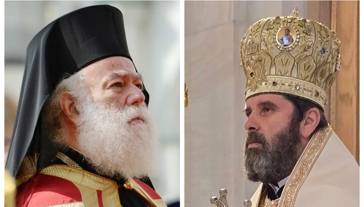 Патриарх Александрийский поздравил Архиепископа Иоанна. Фото: Orthodoxia news agency
