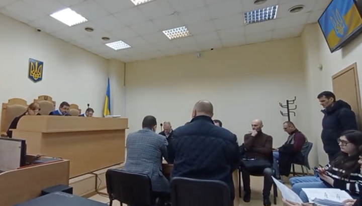 Court session on the Upper Lavra case. Photo: video screenshot