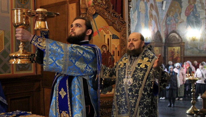 Divine Liturgy in Kostiantynivka. Photo: t.me/pokrovvicariate