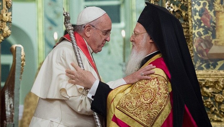 Pope Francis and Patriarch Bartholomew. Photo: Vatican News