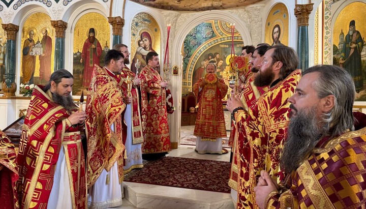 Divine Liturgy at the Lavra's skete. Photo: Press Service of the Monastery