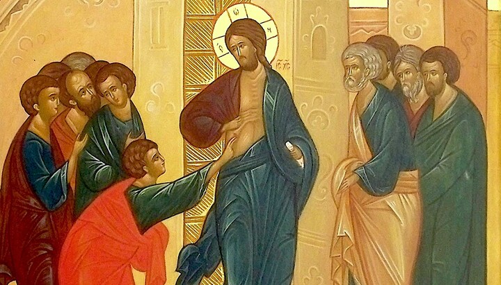 Icon of the Resurrection of the Apostle Thomas. Photo: Orthodox Parish of Helsinki
