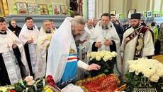 В Сумах митрополит Евлогий отпел погибшего военного священника УПЦ