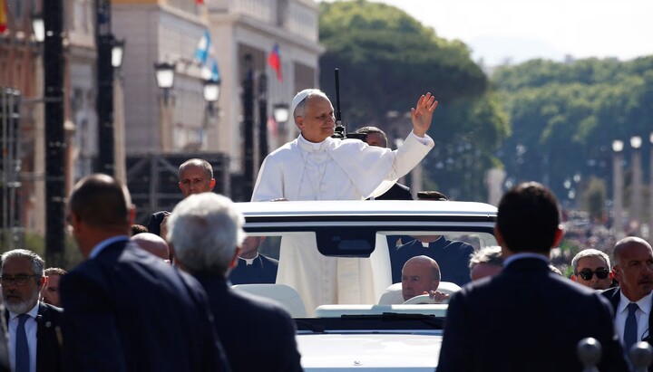 Pope Leo at the inauguration. Photo: Reuters