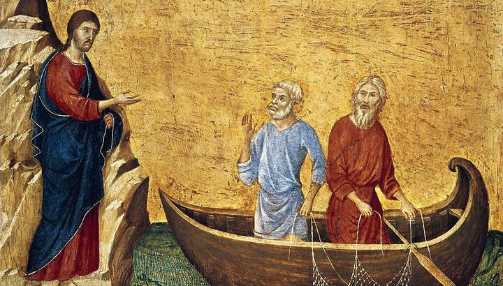 Christ Calling Peter and Andrew – Duccio di Buoninsegna. Photo: public domain