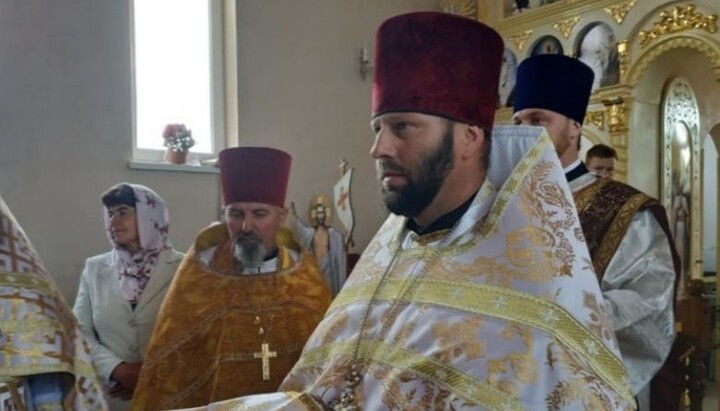 Клірик Тернопільської єпархії УПЦ о. Ігор. Фото: Фейсбук Георгія Прокопчука
