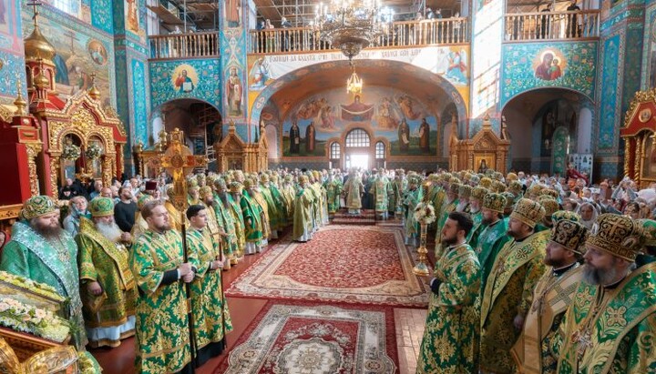 The Liturgy on the occasion of the Name Day of the Primate of the Ukrainian Orthodox Church. Photo: Official website of the UOC
