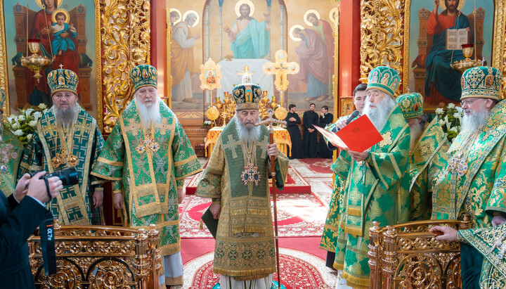 His Beatitude Metropolitan Onuphry and Metropolitan Serhiy of Ternopil. Photo: UOC