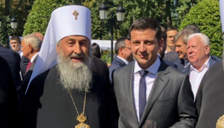 Митрополит Онуфрій і Зеленський. Фото: пресслужба Києво-Печерської лаври