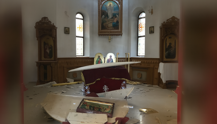 Престол храму Архістратига Михаїла в Покровську. Фото: пресслужба УПЦ