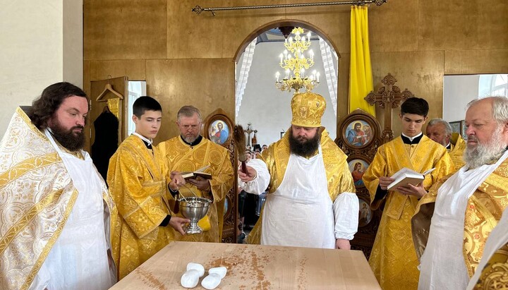 Consecration of the Church of St. Volodymyr in the village of Mnishyn. Photo: Rivne Eparchy