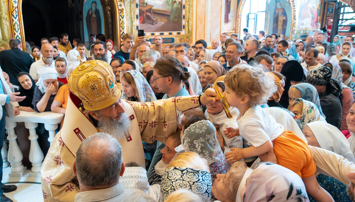 His Beatitude Metropolitan Onuphry at the Kyiv-Pechersk Lavra. Photo: UOC