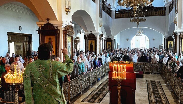 The Liturgy on the feast day of St. Seraphim of Sarov at the Holy Spirit Skete. Photo: Nizhyn Eparchy