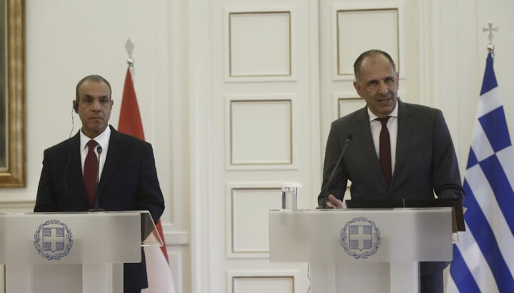 Foreign Ministers of Egypt and Greece. Photo: orthodoxianewsagency