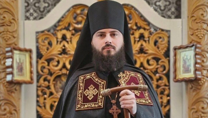 Αρχιμανδρίτης Θεοδόσιος (Σλομποντιάνιουκ), εκτελών χρέη ηγούμενου της Μονής Υψώσεως του Τιμίου Σταυρού. Φωτογραφία: Κανάλι της Επισκοπής Χμελνίτσκι της Ουκρανικής Ορθόδοξης Εκκλησίας στο Telegram
