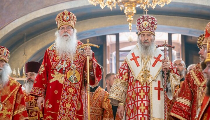 His Beatitude Tikhon, Archbishop of Washington, Metropolitan of All America and Canada, and His Beatitude Metropolitan Onuphry. Photo: UOC