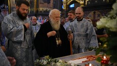 Μετά τα λόγια της OCU για την «προφανή επιδείνωση της υγείας» ο Φιλάρετος τέλεσε Θ.Λ. Κοίμησης Θεοτόκου